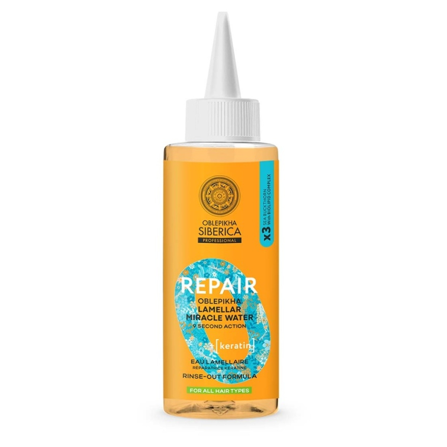 NATURA SIBERICA O Repair Regeneračná lamelárna voda s keratínom 200 ml