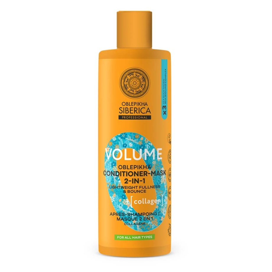 NATURA SIBERICA Oblepikha O Volume Kolagénový kondicionér 2v1 400 ml