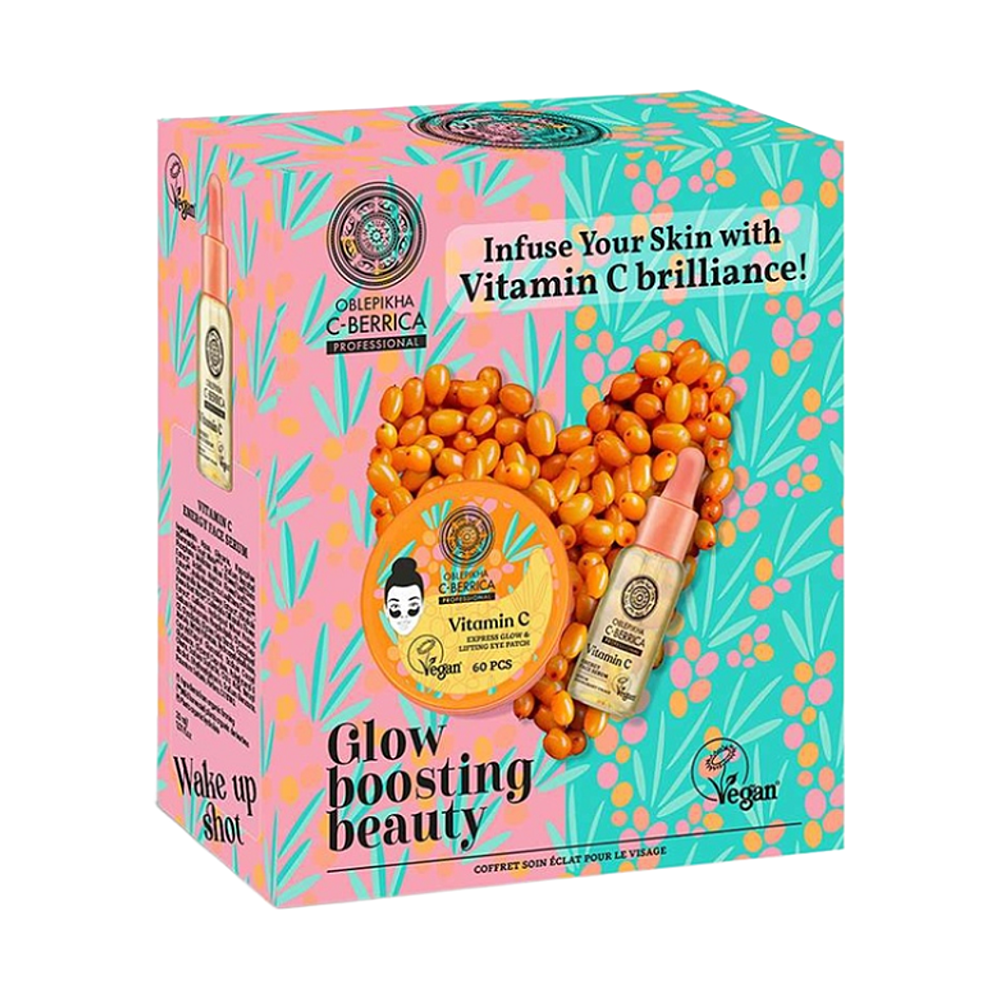 NATURA SIBERICA Oblepikha C-Berrica Pleťový set Glow Boosting Beauty, 30ml/60ks