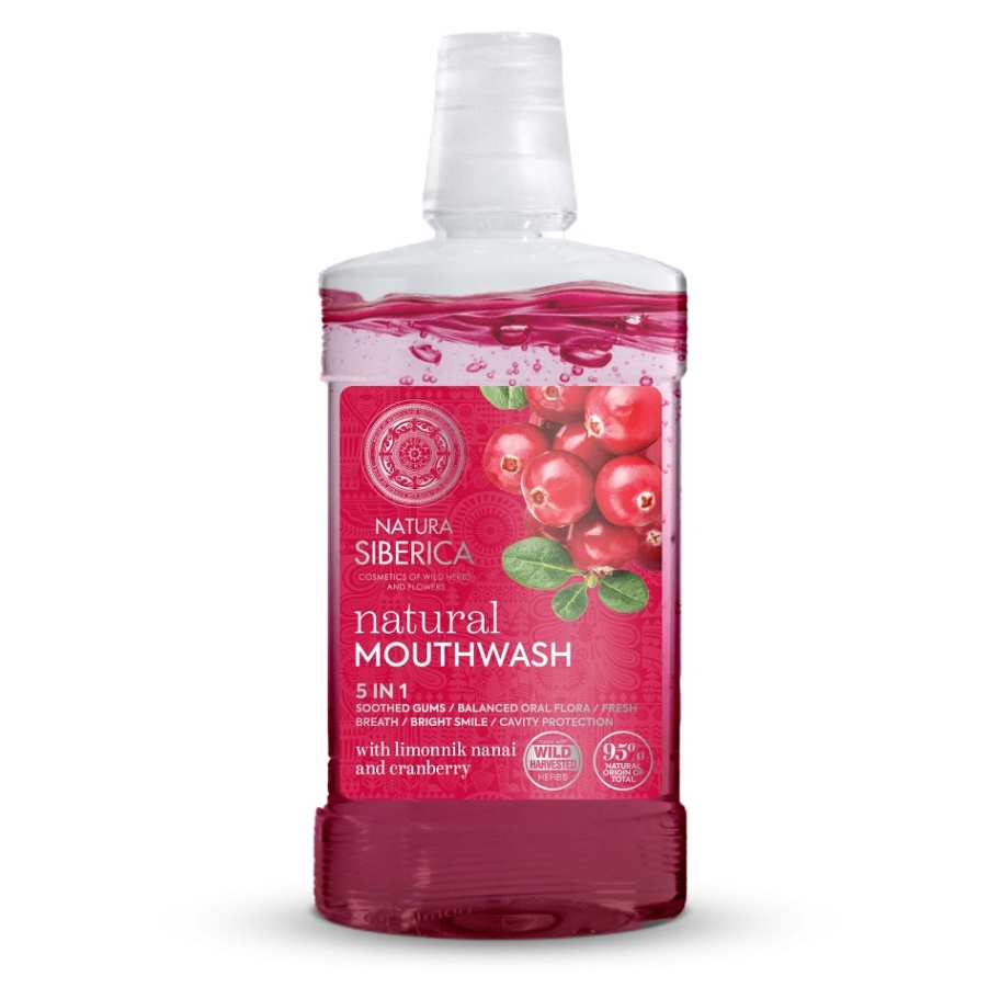 NATURA SIBERICA Ústna voda s Limonnikom nanai a Brusinkami 520 ml