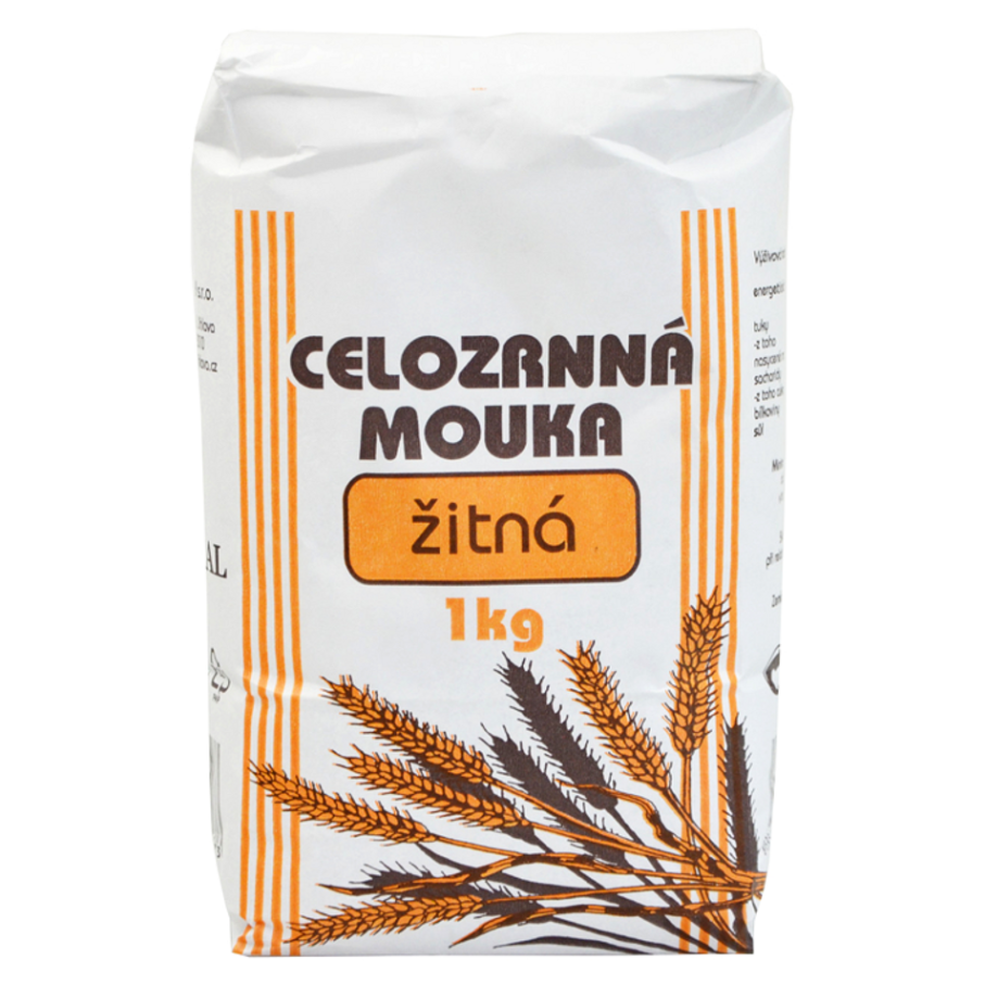 NATURAL JIHLAVA Múka celozrnná ražná natural 1000 g