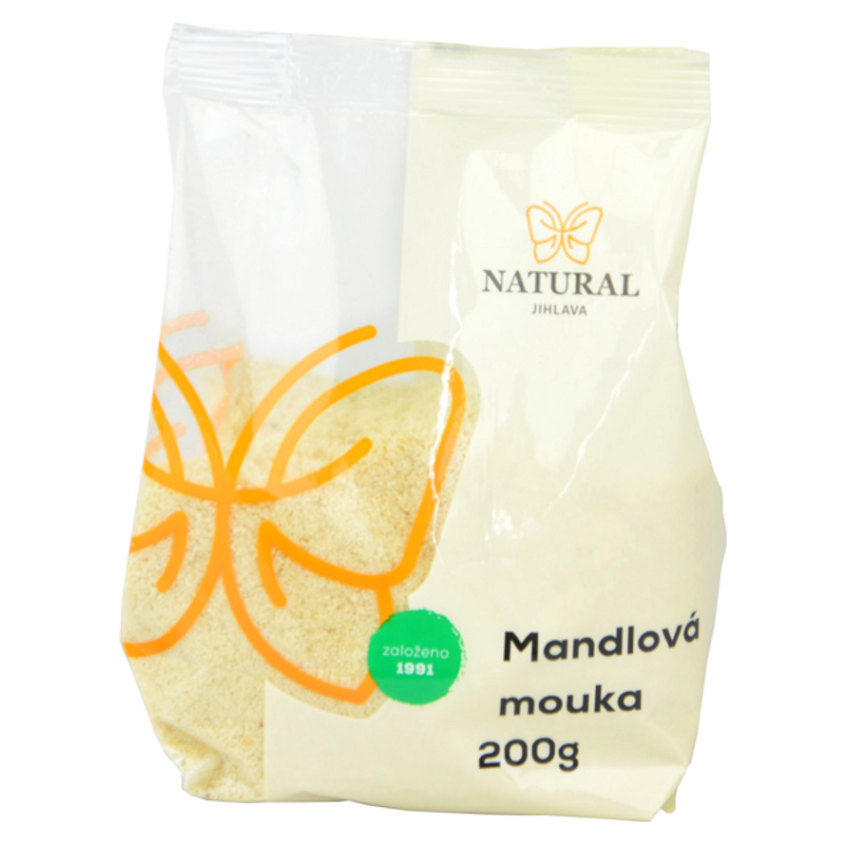 NATURAL JIHLAVA Múka mandľová jemne mletá natural 200 g