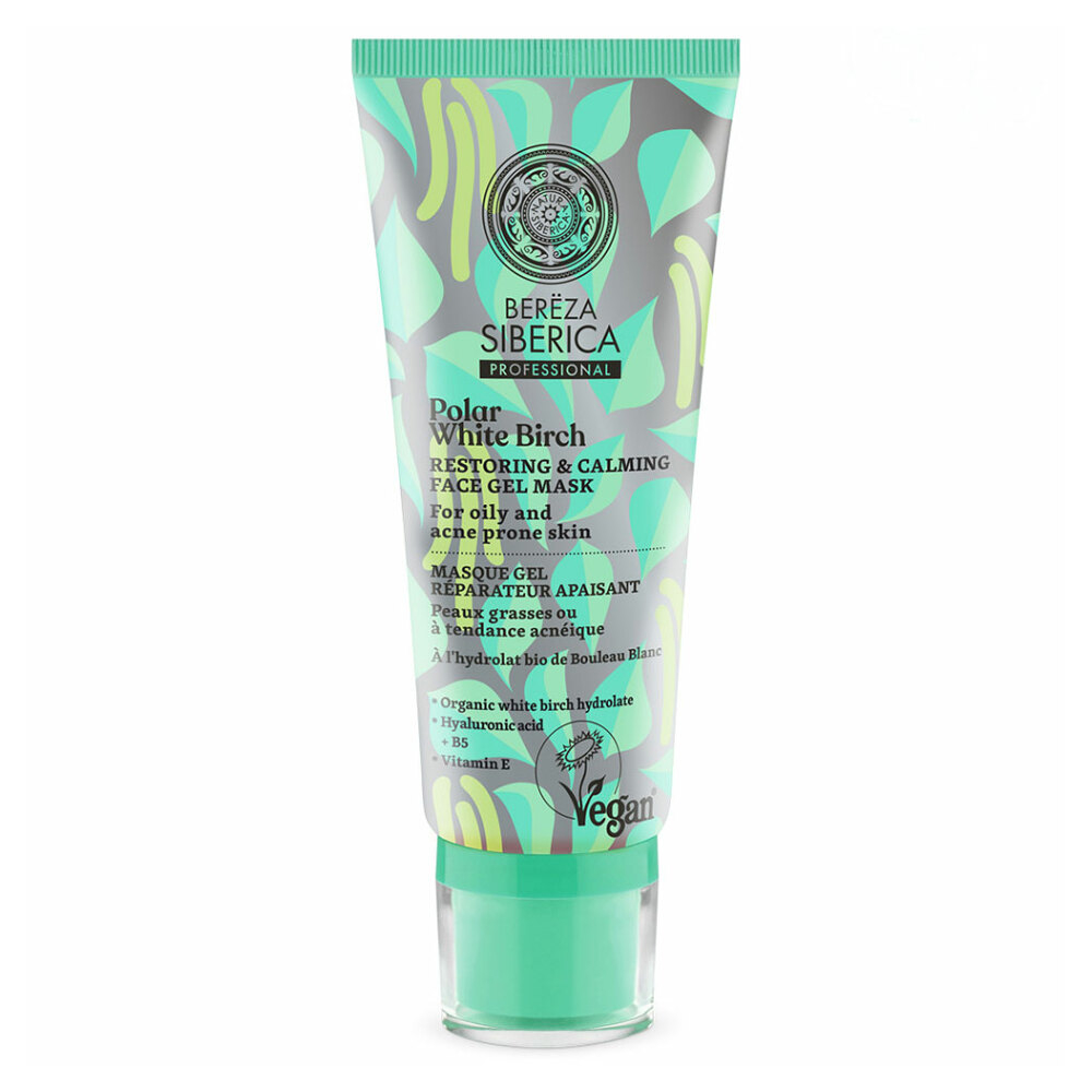 NATURA SIBERICA Bereza Siberica Obnovujúca a upokojujúca pleťová gélová maska 100 ml