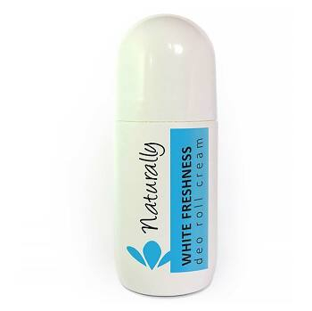 NATURALLY Prírodný deodorant roll-on krém white freshness 50 ml