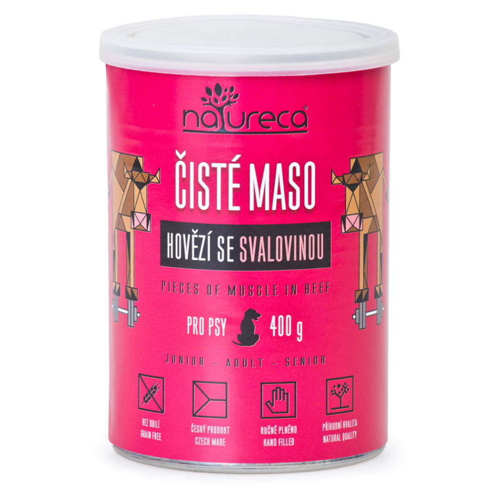 E-shop NATURECA Konzerva hovädzie so svalovinou pre psov 400 g