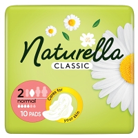 NATURELLA Classic s vôňou harmančeka Normal Hygienické Vložky 10 ks