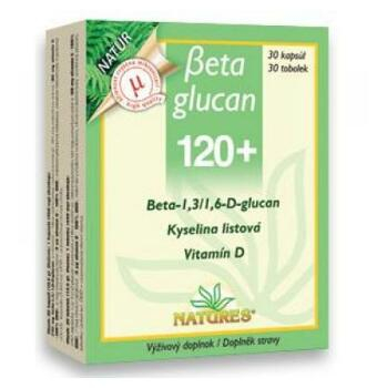 NATURES Beta glucan 120 mg 30 kapsúl
