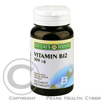 NATURE´S BOUNTY Vitamín B12 500 mcg 100 tabliet