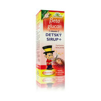 OBRA Beta glucan + vitamín C detský sirup lesná jahoda 100 ml (kúzelník)