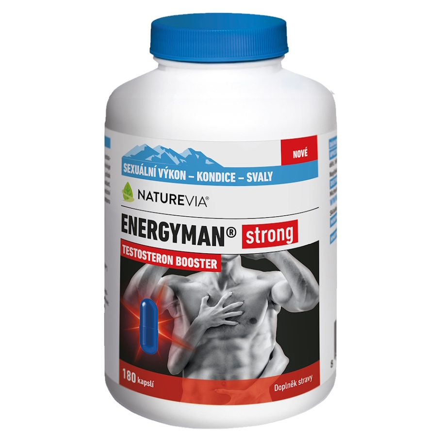 NatureVia Energyman kapsuly pre mužov 180 cps