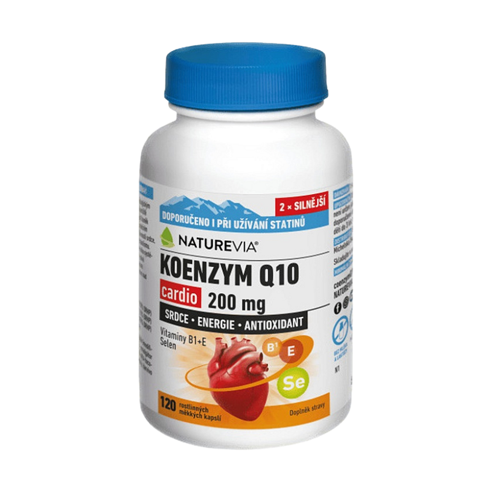 NATUREVIA Koenzým Q10 cardio 200 mg 120 kapsúl