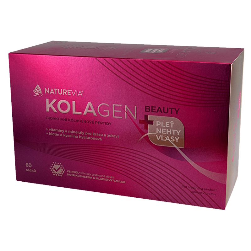 NatureVia Kolagen Beauty+ kolagén vo vrecúšku 60 ks kúpite na Mojalekaren.sk