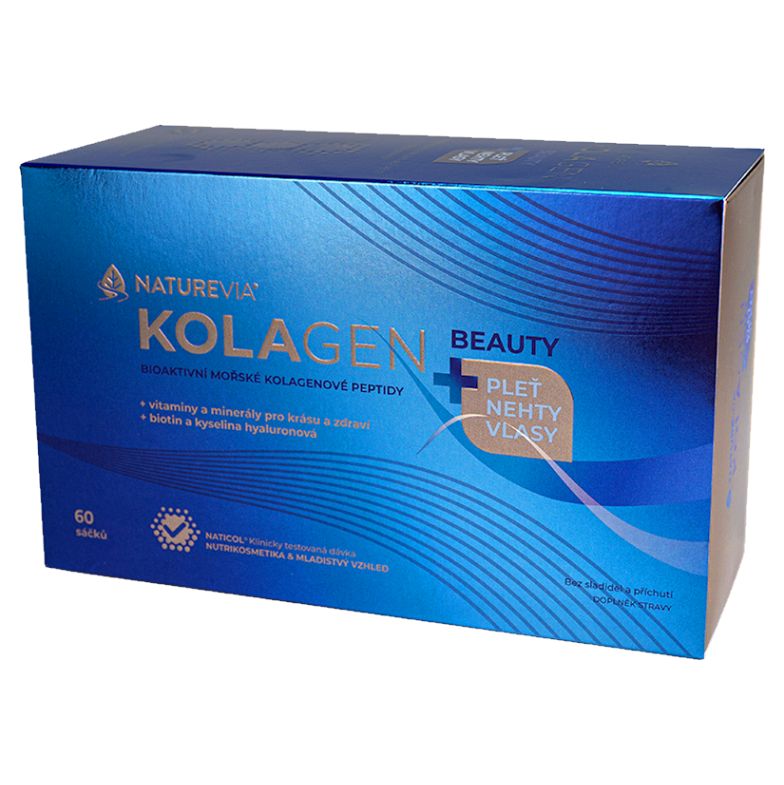 NatureVia Morský Kolagen Beauty+ kolagén vo vrecúšku 60 ks kúpite na Mojalekaren.sk