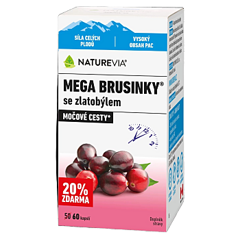 NATUREVIA Mega brusnice 60 kapsúl (Močové cesty) - Prírodné