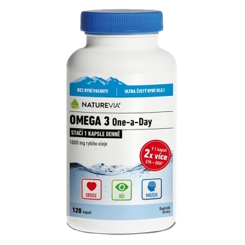 NATUREVIA Omega 3 One a Day 120 kapsúl (Omega 3 a rybí olej) - Jednozložkové
