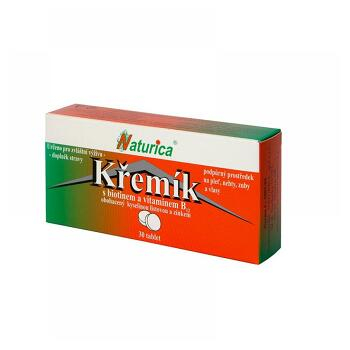 NATURICA Kremík s biotínom a vitamínom B12 - 30 tabliet
