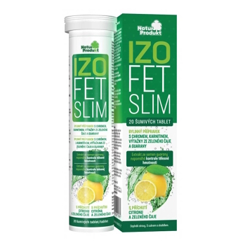 NATURPRODUKT Izofet Slim šumivé tablety 20 tabliet (Chudnutie, diéta) - Viaczložkové