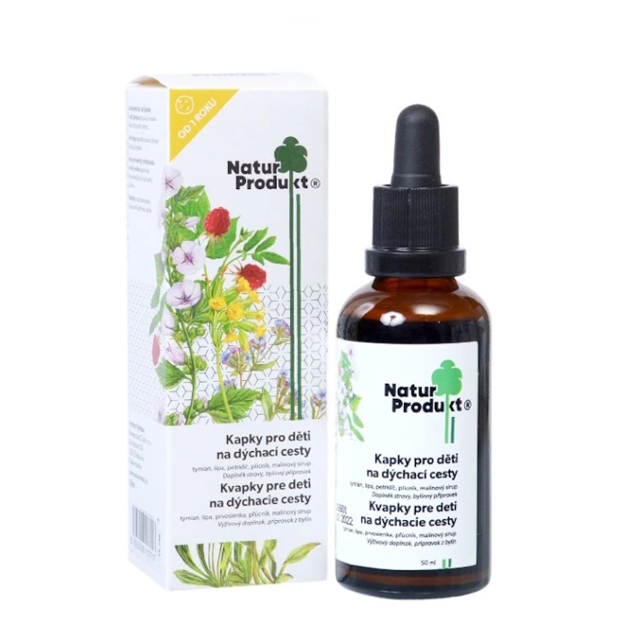 NATURPRODUKT Kvapky pre deti na dýchacie cesty 50 ml
