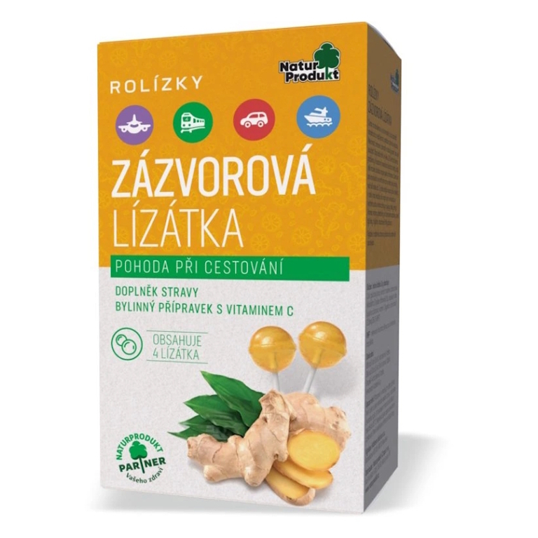 NATURPRODUKT Rolízky zázvorové lízanky 4 ks kúpite na Mojalekaren.sk