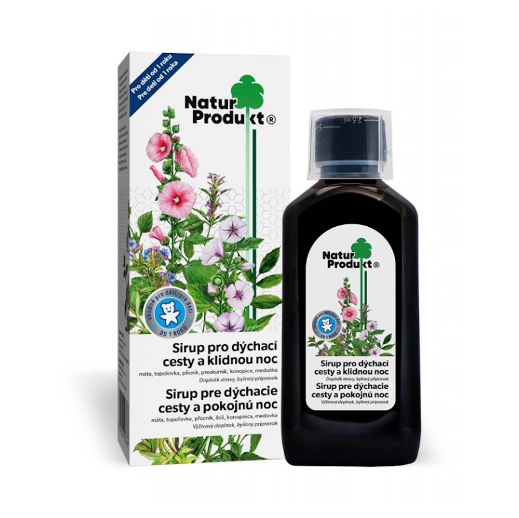 NATURPRODUKT Sirup pre dýchacie cesty a pokojnú noc 200 ml
