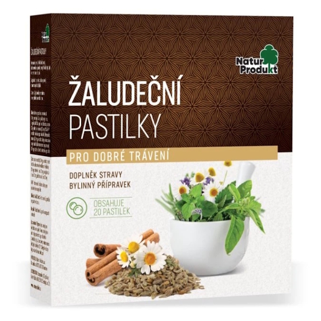 NATURPRODUKT Žalúdočné pastilky 20 kusov