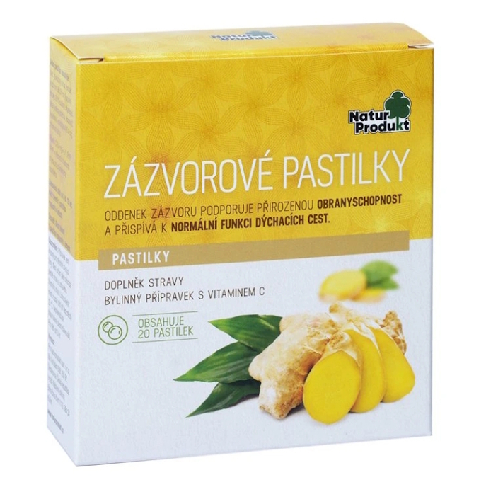 NATURPRODUKT Zázvorové pastilky 20 kusov kúpite na Mojalekaren.sk