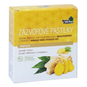 NATURPRODUKT Zázvorové pastilky 20 kusov