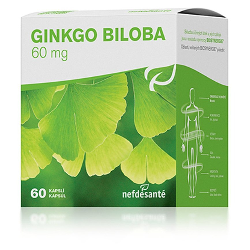 E-shop Nefdesanté Ginkgo biloba 60 kapsúl