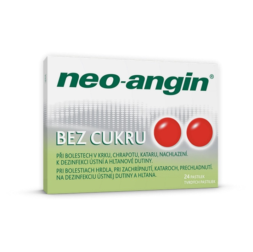 NEO-ANGIN Bez cukru tvrdé pastilky 24 kusov kúpite na Mojalekaren.sk