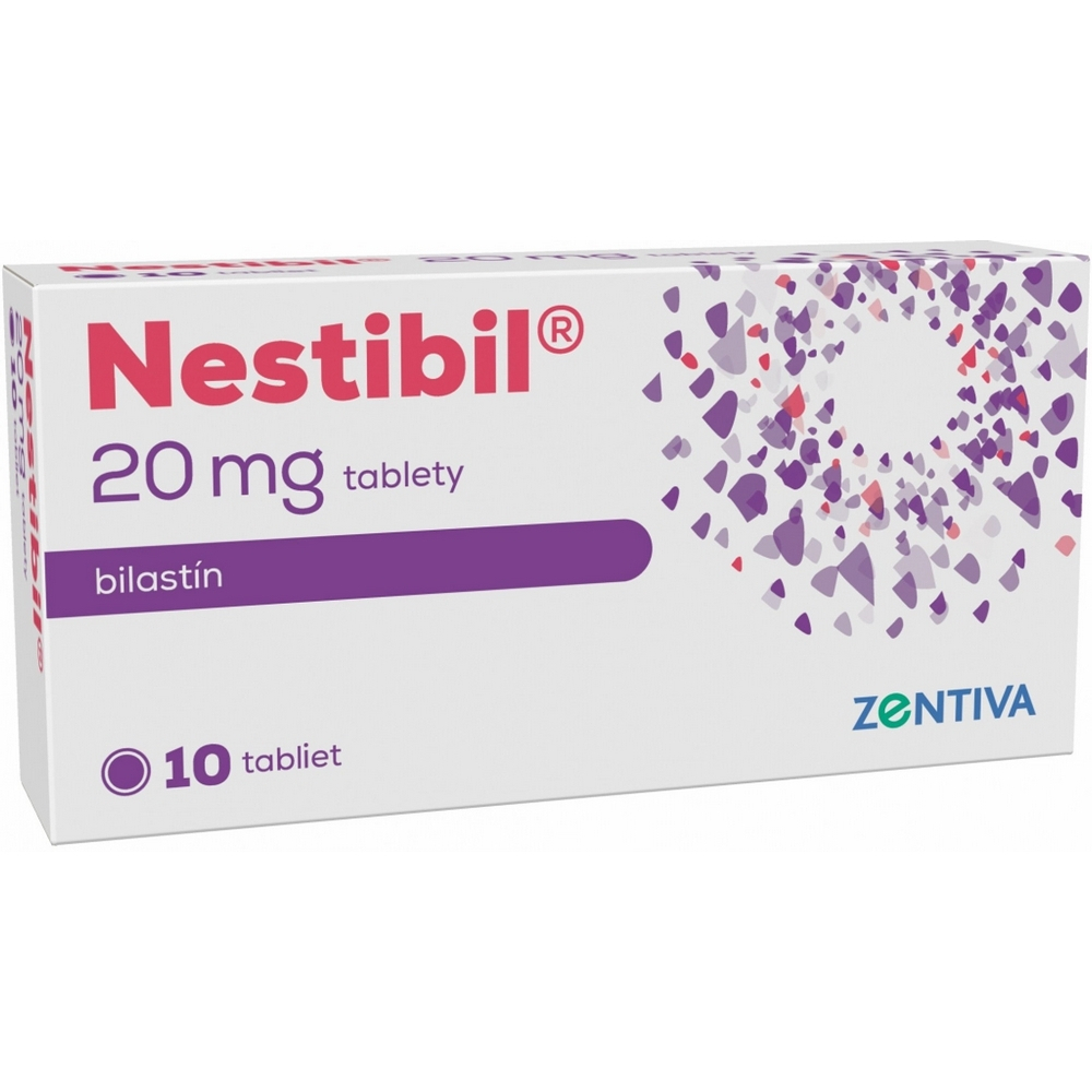 Nestibil na zmiernenie príznakov alergie 20mg/10tbl kúpite na Mojalekaren.sk