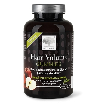 NEW NORDIC Hair volume gummies 60 vegan želé bonbónov
