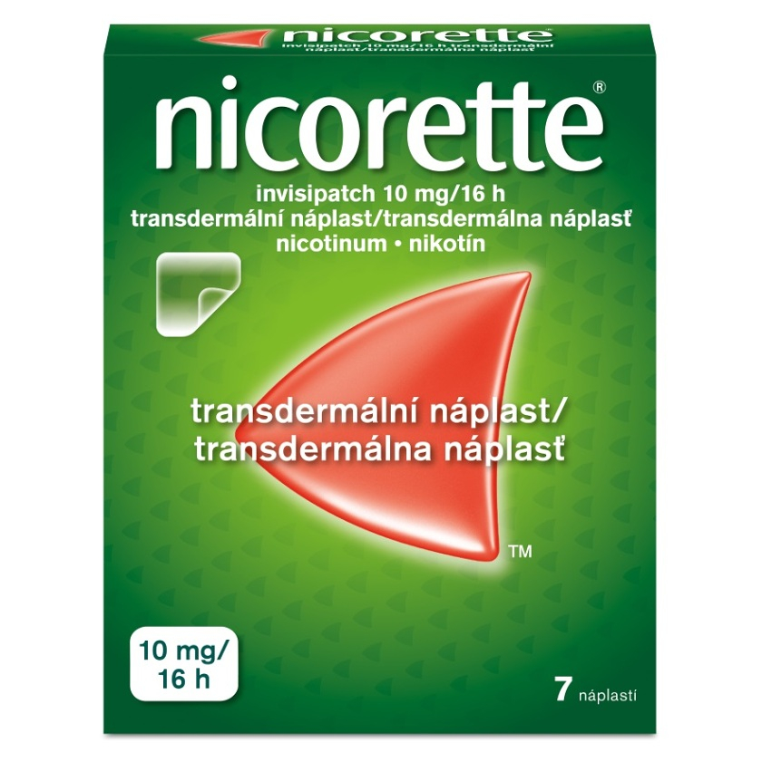 Nicorette Invisipatch 10 mg/16 h transdermálna náplasť pri odvykaní od fajčenia 7 ks kúpite na Mojalekaren.sk