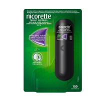 NICORETTE Spray 1mg/dávka orálna roztoková aerodisperzia 13,2 ml NICORETTE Spray 1mg/dávka orálna roztoková aerodisperzia 13,2 ml