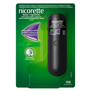 NICORETTE Spray 1mg/dávka orálna roztoková aerodisperzia 13,2 ml