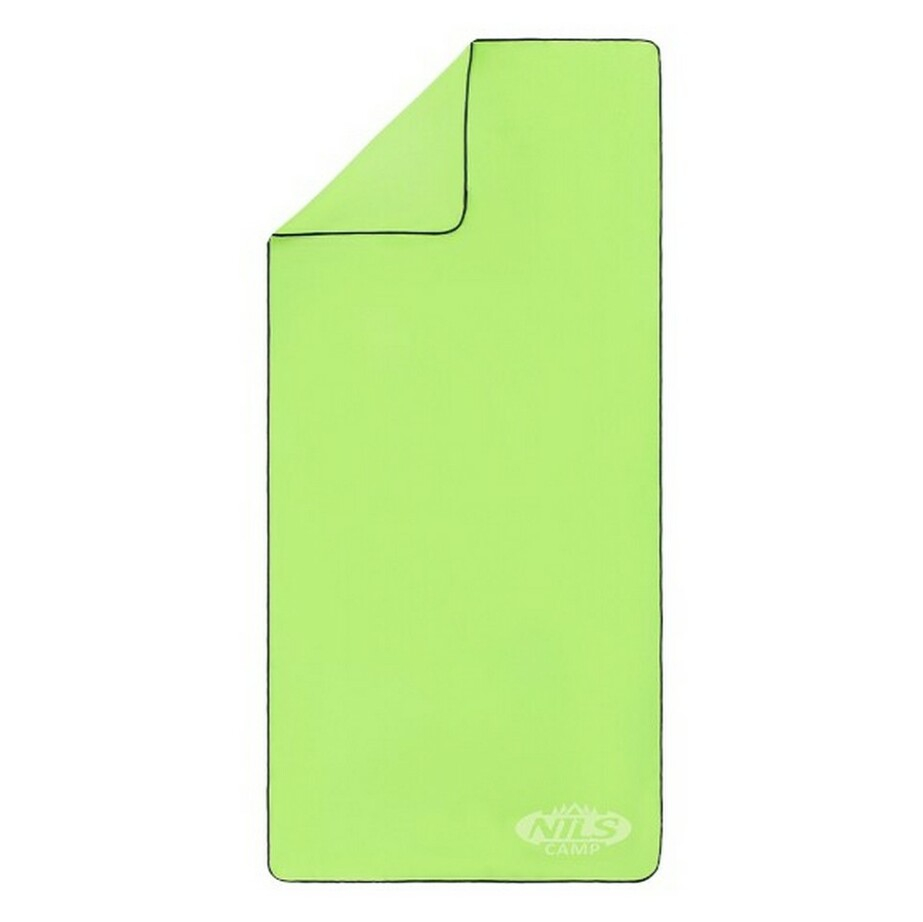 E-shop NILS Camp NCR11 Uterák z mikrovlákna zeleno-čierny 140 x 70 cm