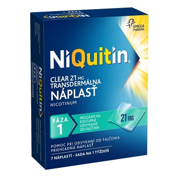 NIQUITIN Clear 21 mg 7 náplastí