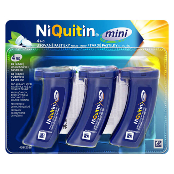 NIQUITIN Mini 4 mg 60 tvrdých pastiliek