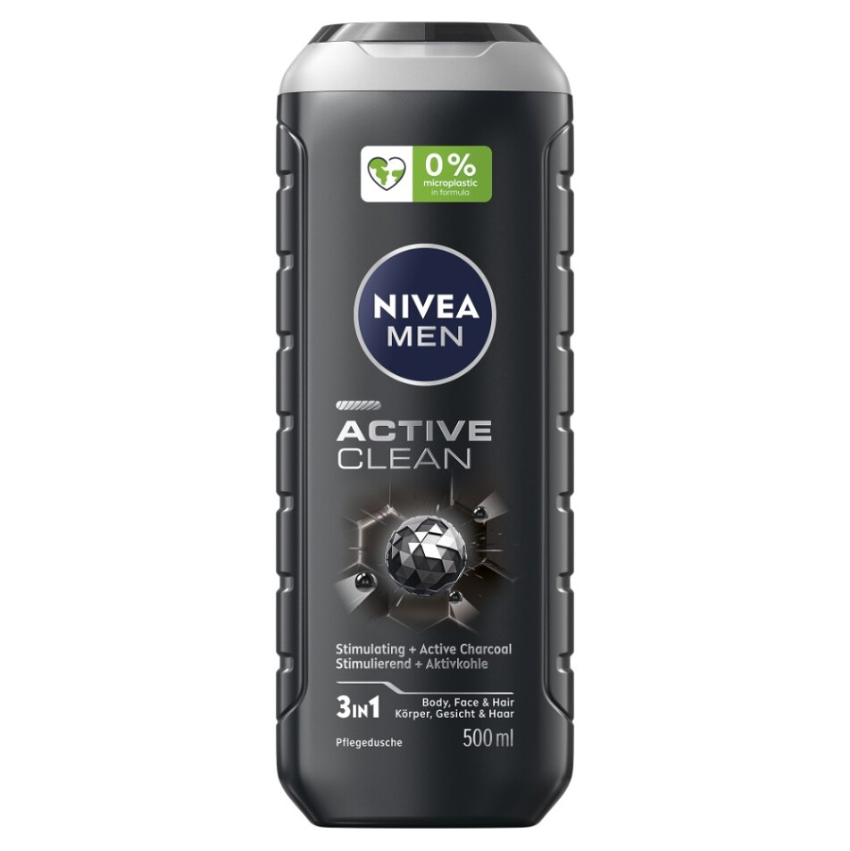 NIVEA Active Clean Sprchový gél pre mužov 500 ml