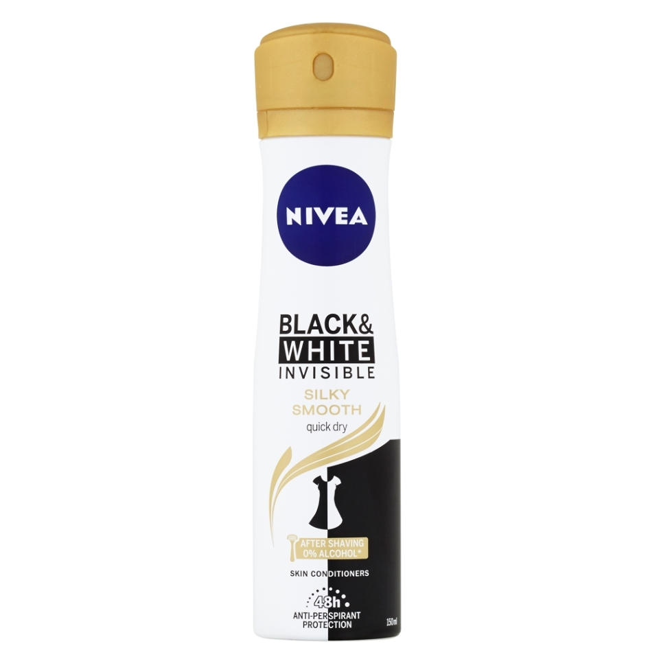NIVEA Sprej AP B&W Silky Smooth 150 ml kúpite na Mojalekaren.sk