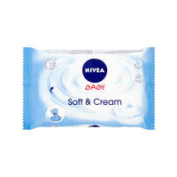 NIVEA Baby čistiace obrúsky Soft &amp; Cream 63 kusov