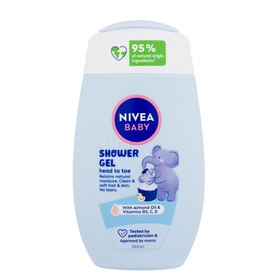 NIVEA Baby sprchový gél pre celé telo a vlásky 200 ml