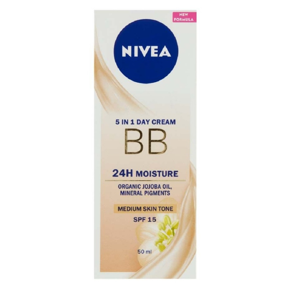 NIVEA Skrášľujúci denný BB krém 5 v 1 pre stredný až tmavší odtieň pleti OF 15 50 ml kúpite na Mojalekaren.sk