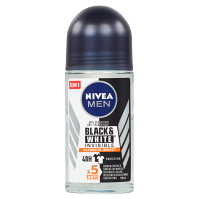 NIVEA Black&White Invisible Ultimate Impact Guľôčkový antiperspirant pre mužov 50 ml