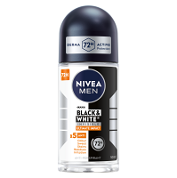 NIVEA Black&White Invisible Ultimate Impact Guľôčkový antiperspirant pre mužov 50 ml