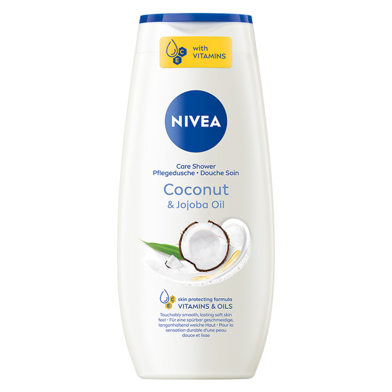 E-shop NIVEA Ošetrujúci sprchový gél Care & Coconut 250 ml