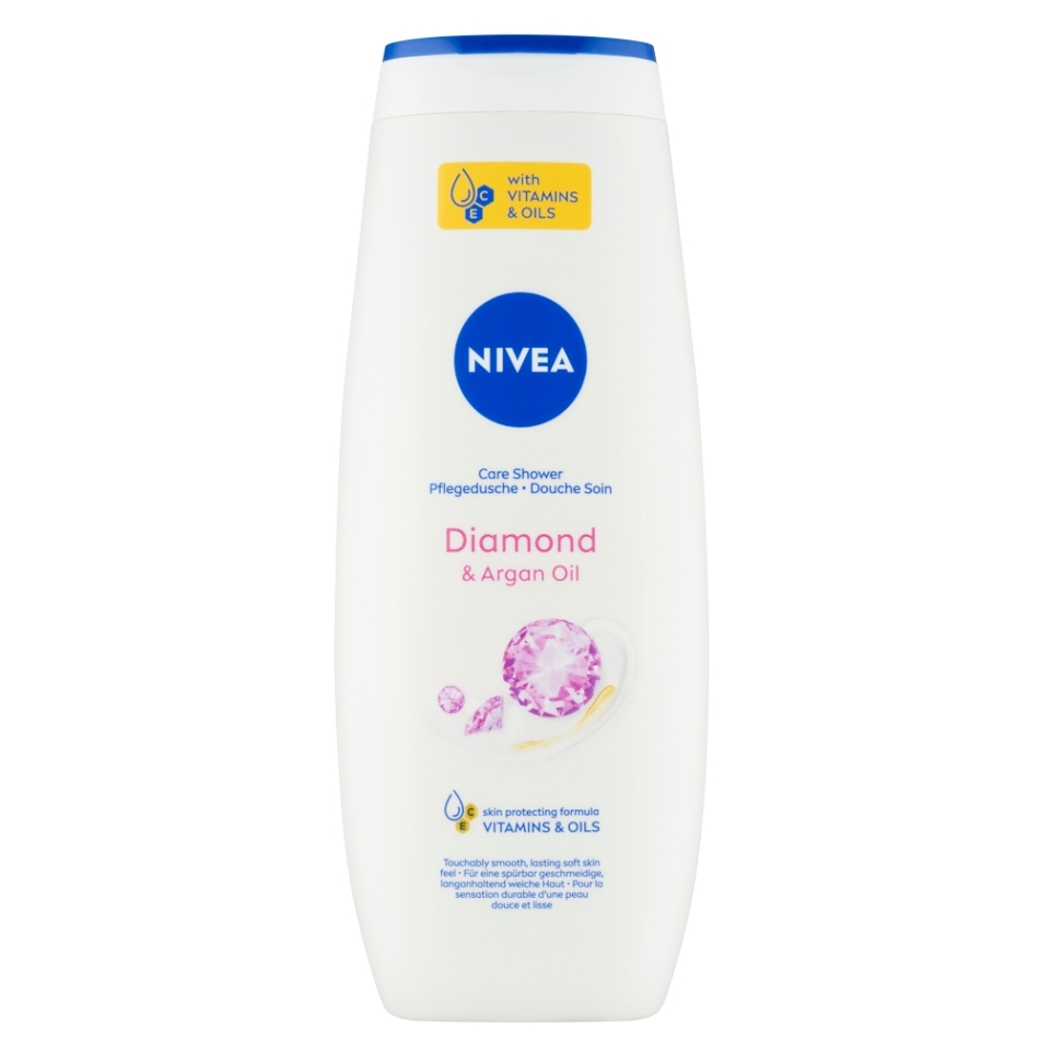 E-shop NIVEA Diamond & Argan Oil Ošetrujúci sprchový gél 500 ml