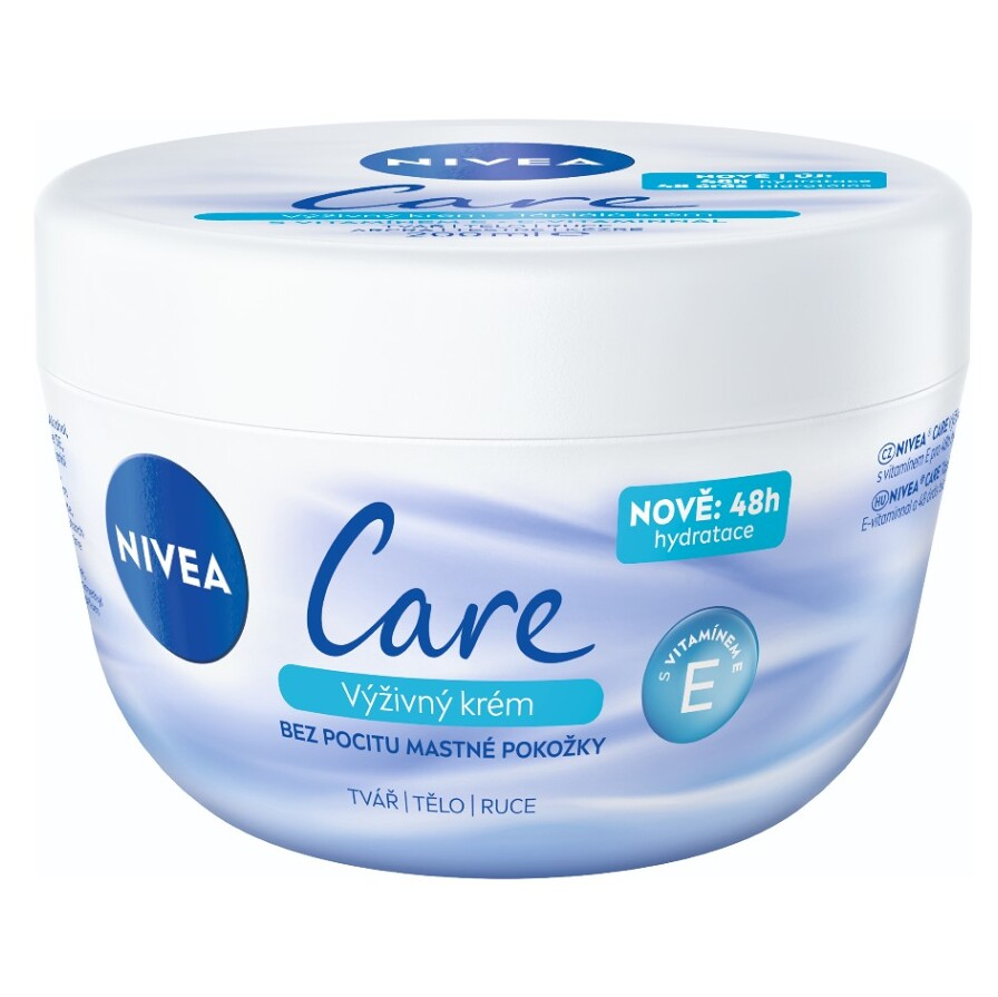 NIVEA Care Výživný krém na tvár, ruky aj telo 200 ml