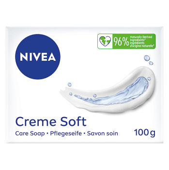 NIVEA Creme Soft Ošetrujúce krémové mydlo Tuhé 100 g (Tuhá mydlá)