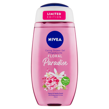 NIVEA Floral Paradise Sprchový gél Limitovaná edícia 250 ml (Sprchové gély) - Hydratačný, Vyživujúce