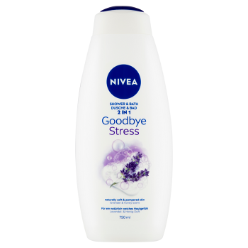 NIVEA Goodbye Stress Sprchový gél a pena do kúpeľa 750 ml